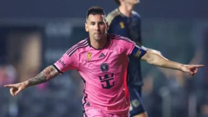 Messi scores two