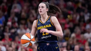 Caitlin Clark gets